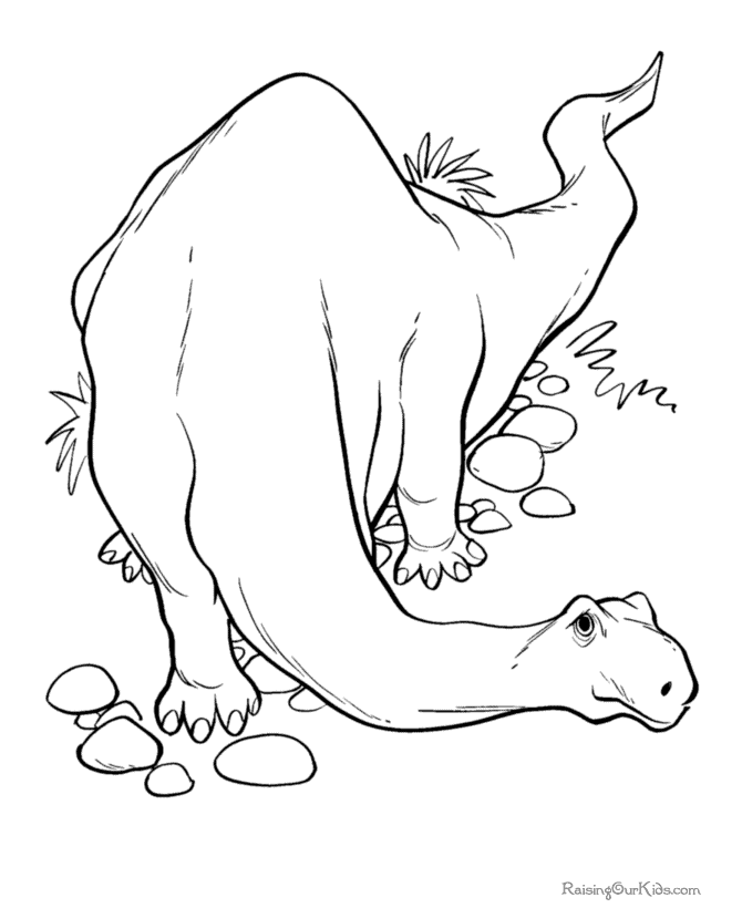 Coloring page: Dinosaur (Animals) #5516 - Free Printable Coloring Pages