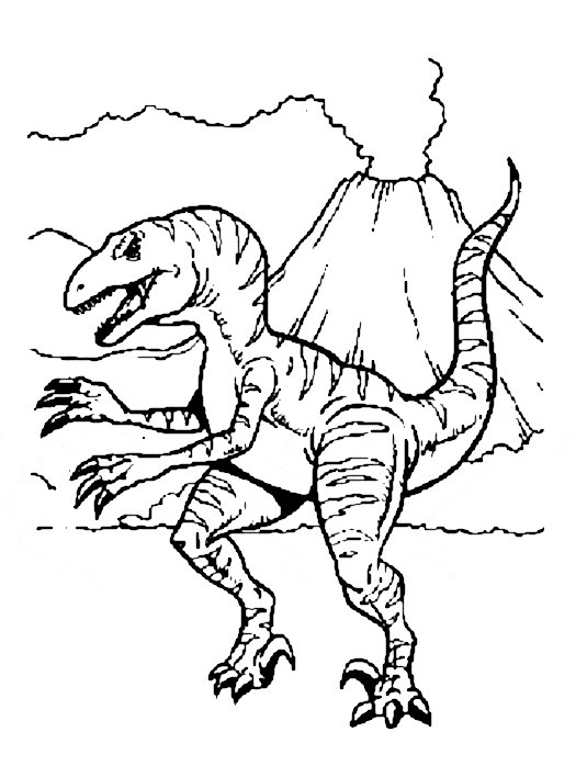 Coloring page: Dinosaur (Animals) #5531 - Free Printable Coloring Pages