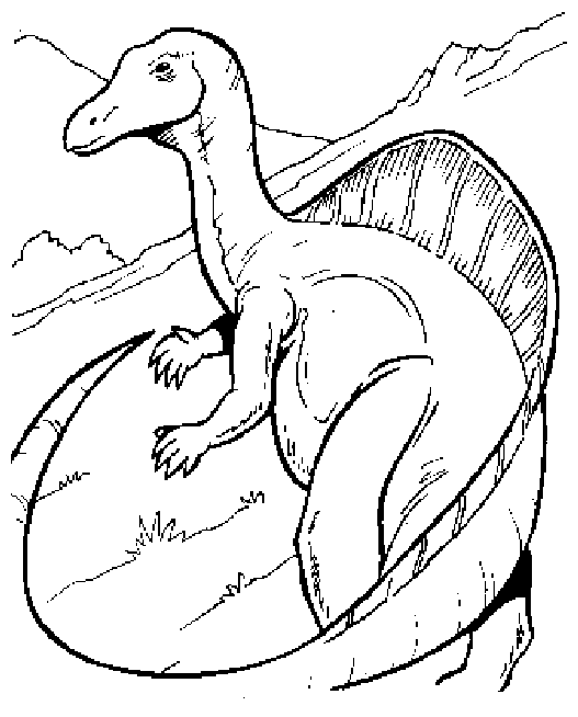Coloring page: Dinosaur (Animals) #5534 - Printable coloring pages