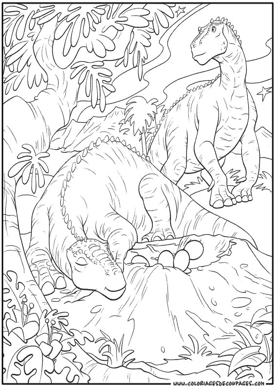 Coloring page: Dinosaur (Animals) #5536 - Printable coloring pages