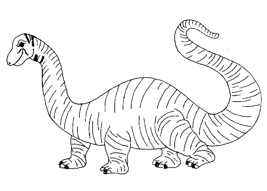 Coloring page: Dinosaur (Animals) #5539 - Free Printable Coloring Pages