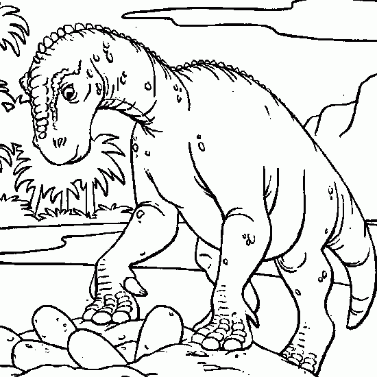 Coloring page: Dinosaur (Animals) #5544 - Printable coloring pages