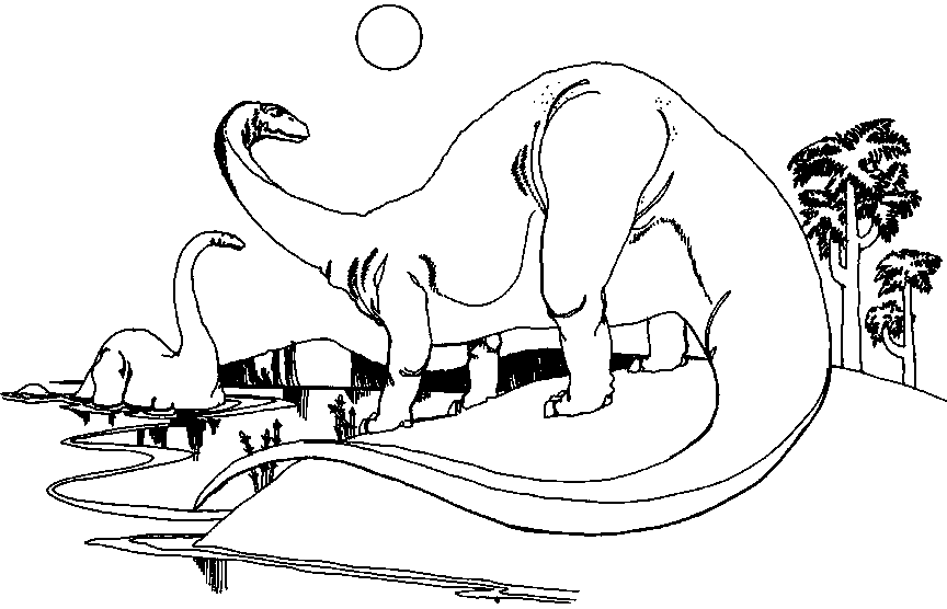 Coloring page: Dinosaur (Animals) #5551 - Free Printable Coloring Pages