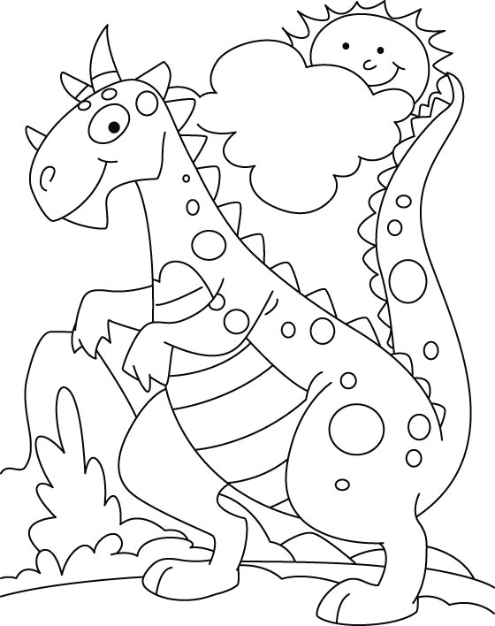 Coloring page: Dinosaur (Animals) #5610 - Free Printable Coloring Pages
