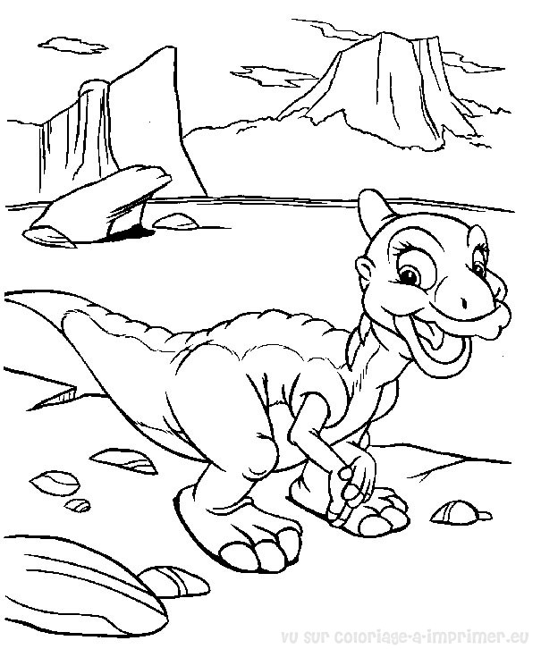 Coloring page: Dinosaur (Animals) #5613 - Printable coloring pages