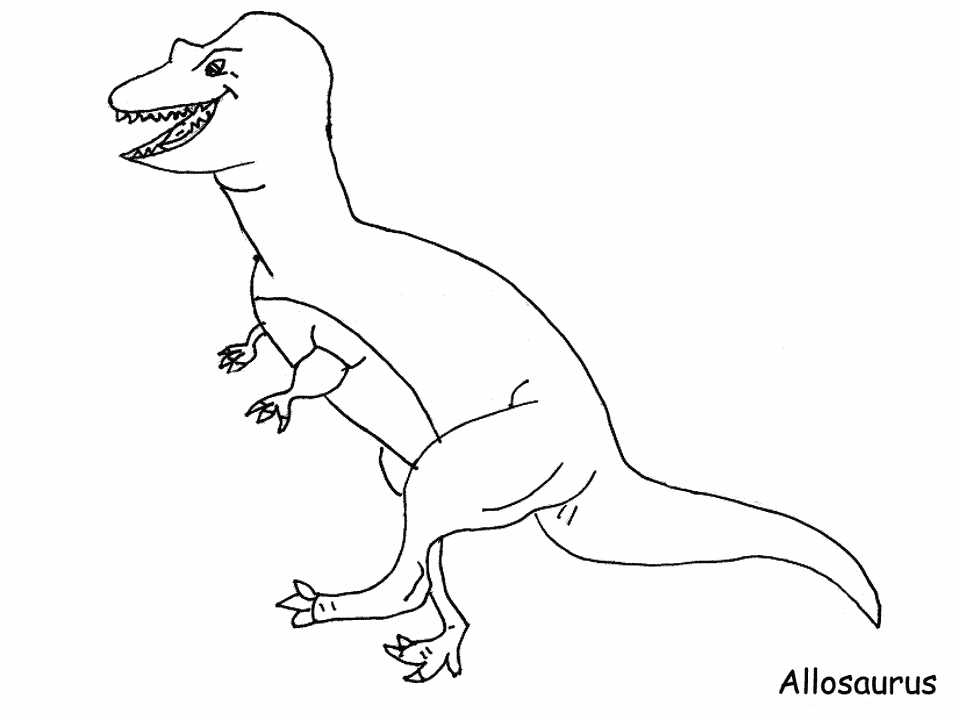 Coloring page: Dinosaur (Animals) #5649 - Printable coloring pages