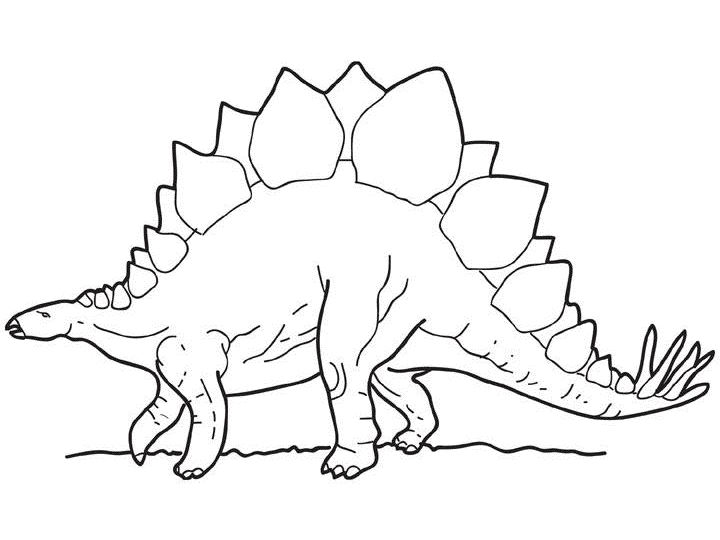 Coloring page: Dinosaur (Animals) #5655 - Printable coloring pages