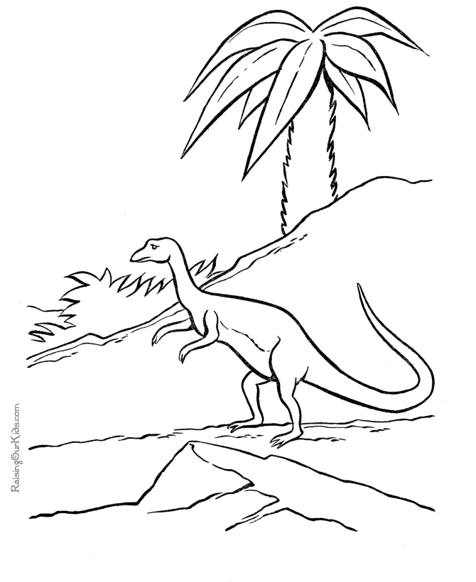 Coloring page: Dinosaur (Animals) #5663 - Printable coloring pages