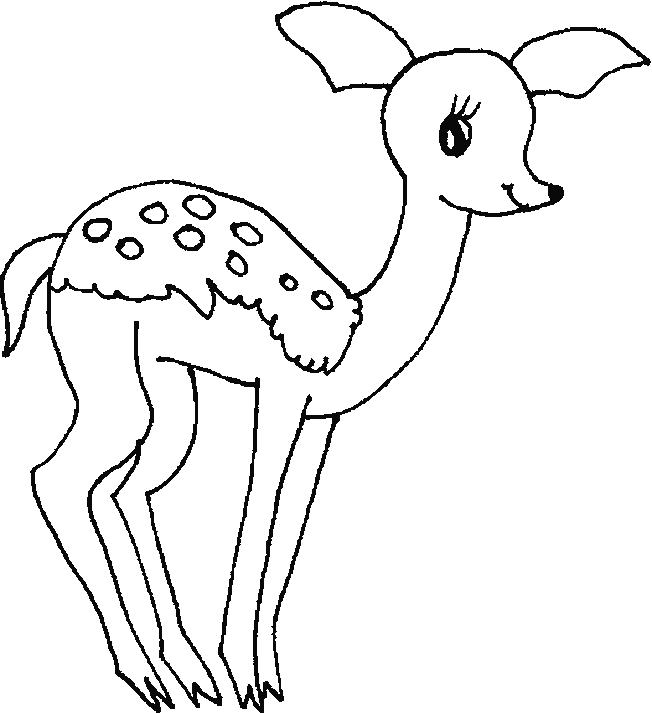 Coloring page: Doe (Animals) #1142 - Free Printable Coloring Pages