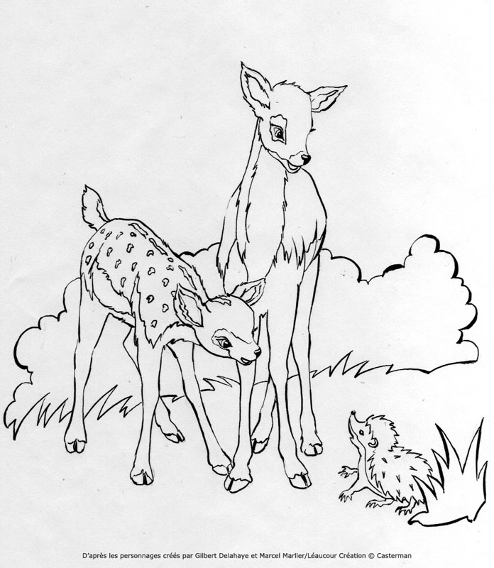 Coloring page: Doe (Animals) #1155 - Free Printable Coloring Pages
