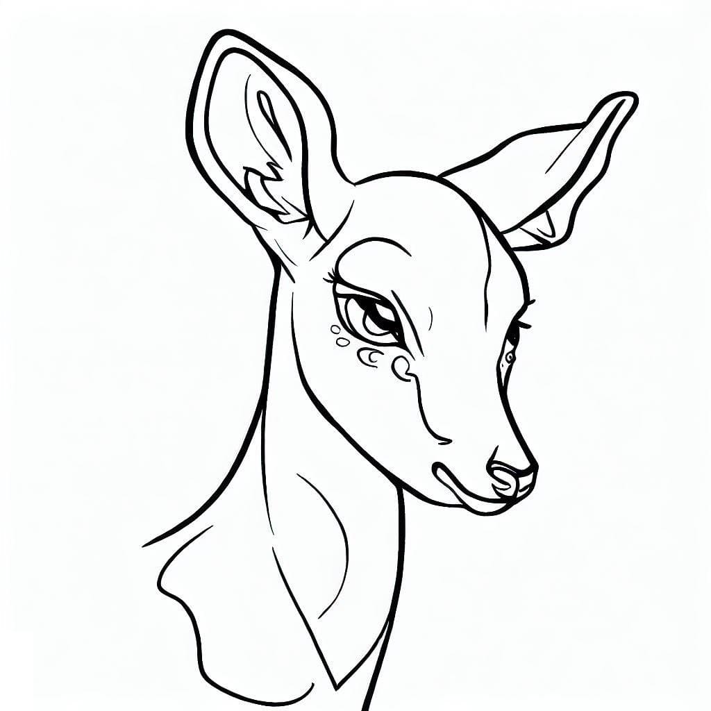 Free printable Doe coloring page #191098 from Animals collection