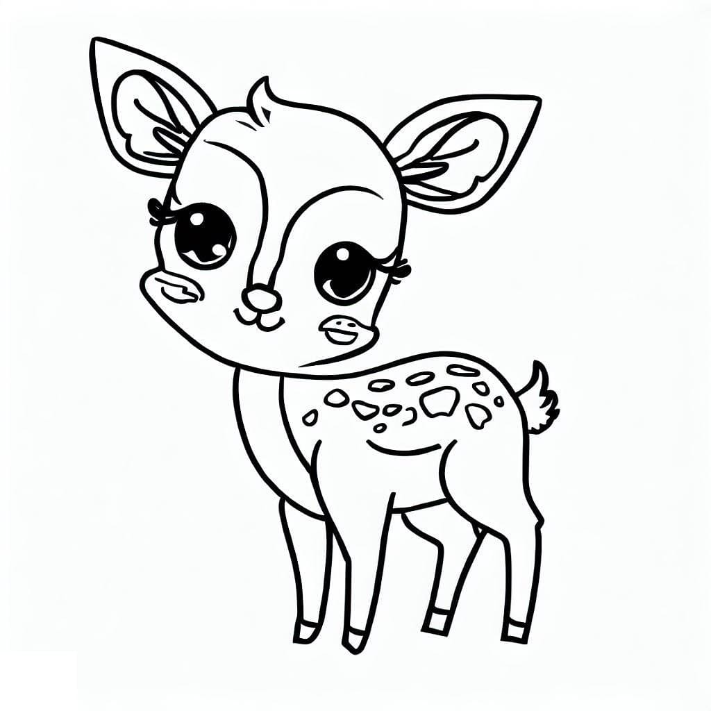 Free printable Doe coloring page #191103 from Animals collection Free printable Doe coloring page #191103 from Animals collection