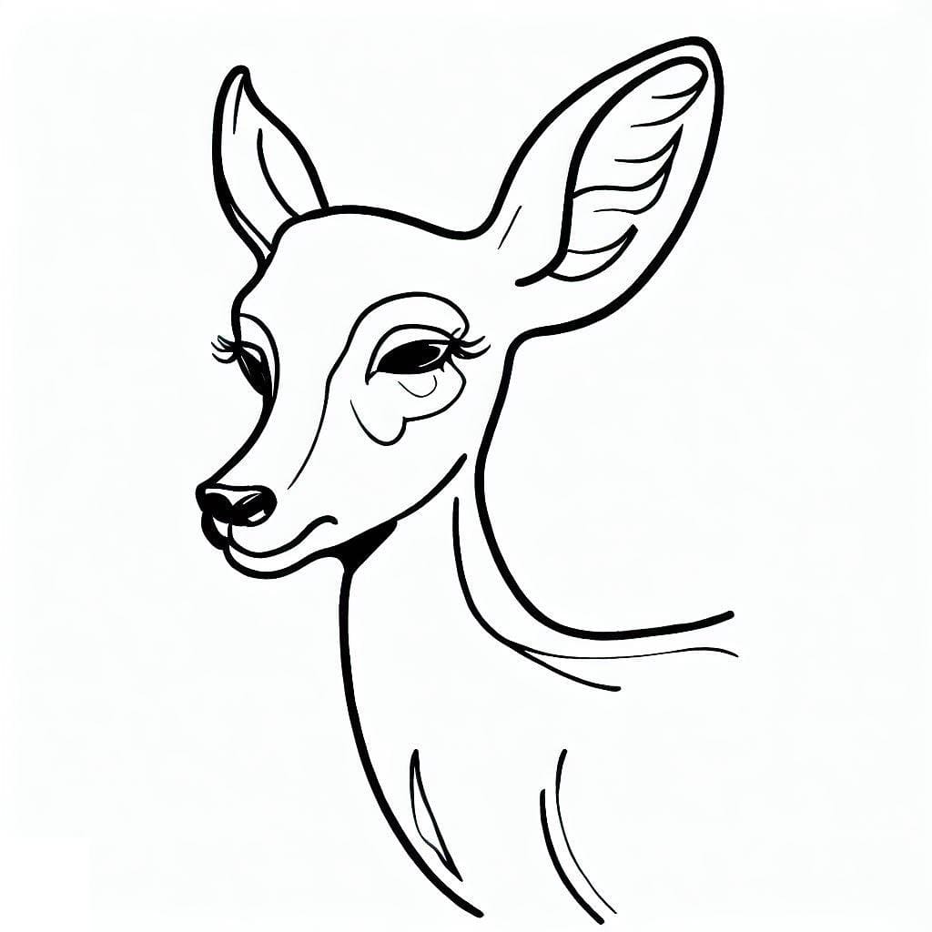 Free printable Doe coloring page #191107 from Animals collection