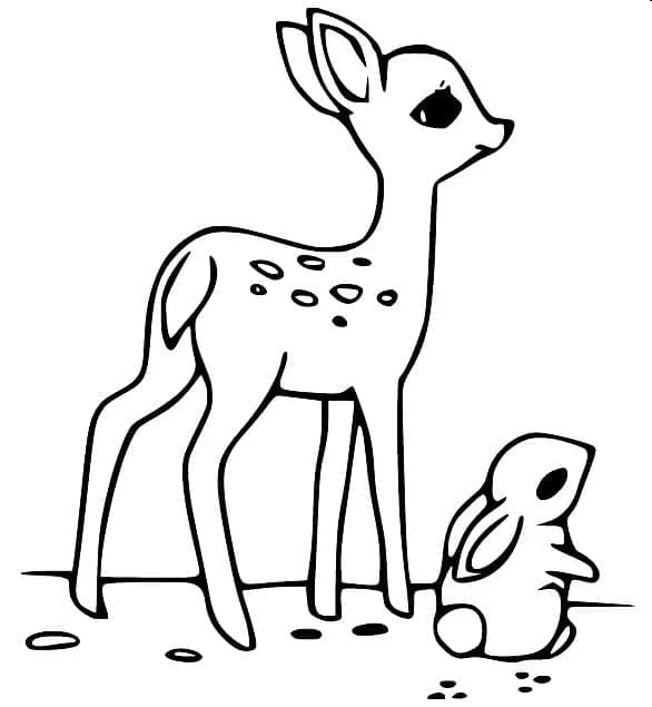 Free printable Doe coloring page #191112 from Animals collection