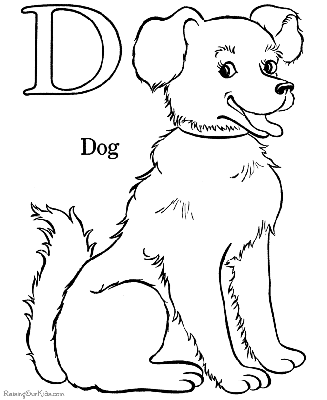 Coloring page: Dog (Animals) #10 - Free Printable Coloring Pages