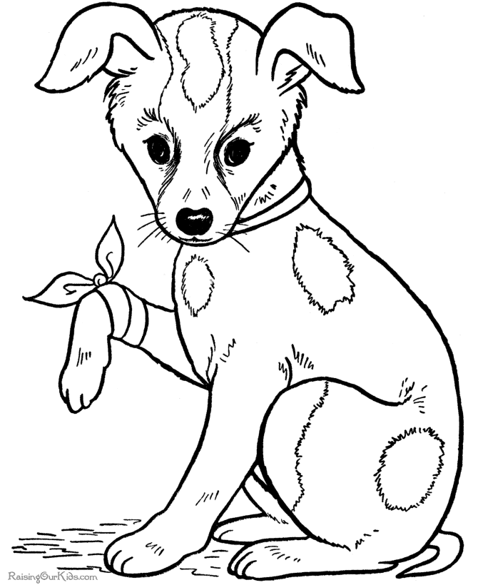 Coloring page: Dog (Animals) #27 - Free Printable Coloring Pages