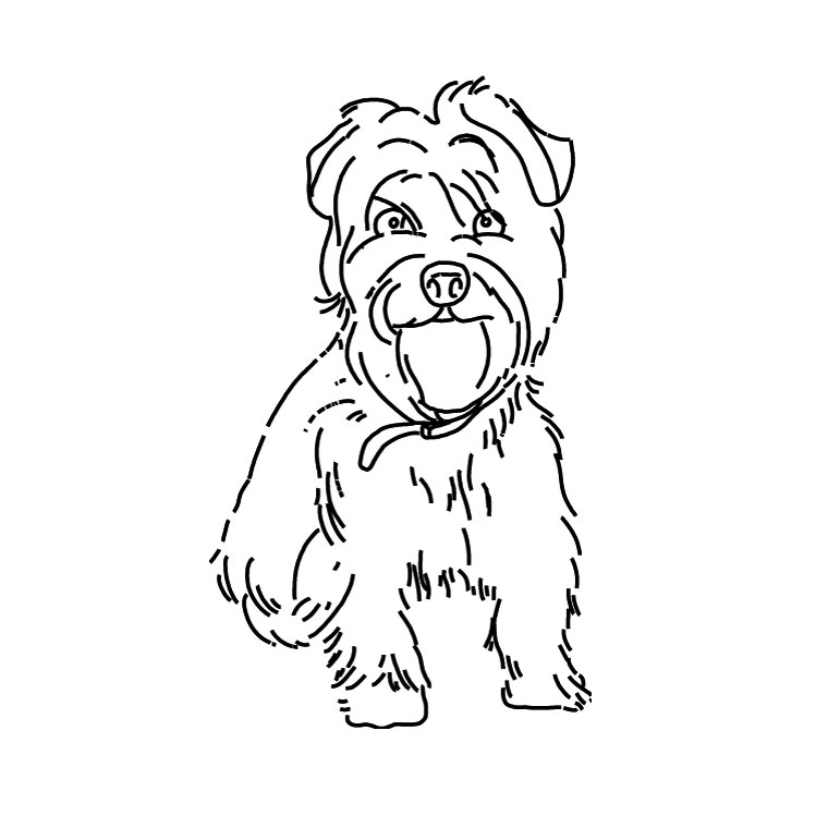 Coloring page: Dog (Animals) #3106 - Free Printable Coloring Pages