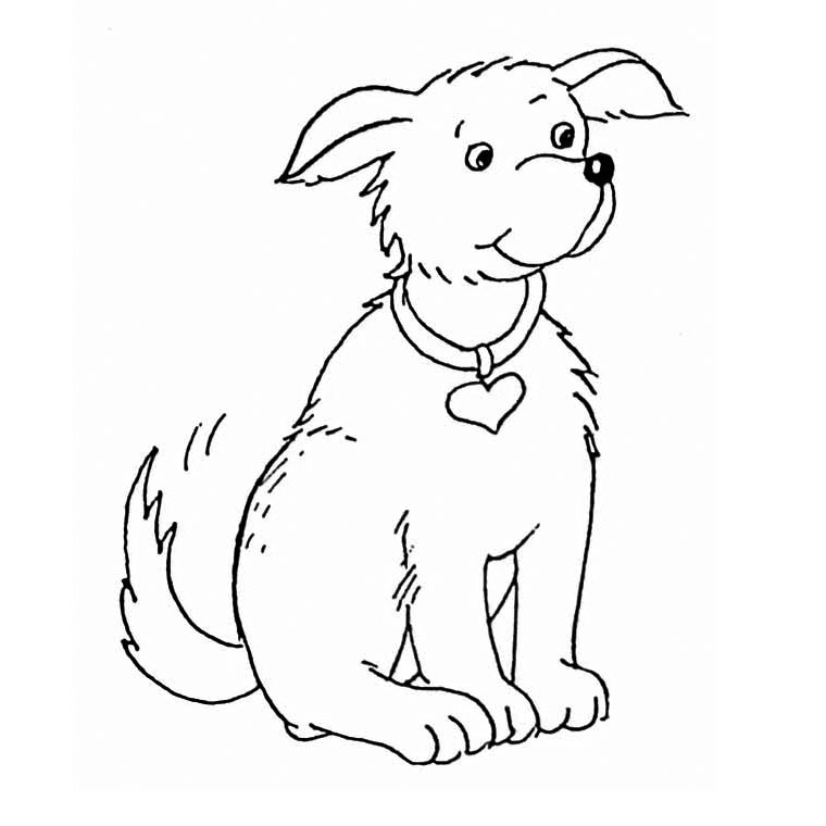Drawing Dog #3116 (Animals) – Printable coloring pages