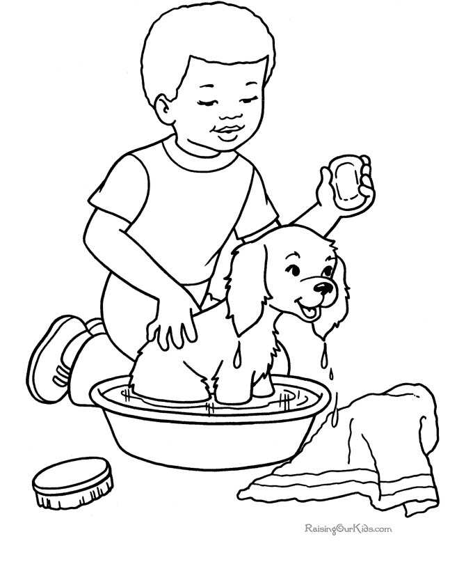 Coloring page: Dog (Animals) #3205 - Free Printable Coloring Pages