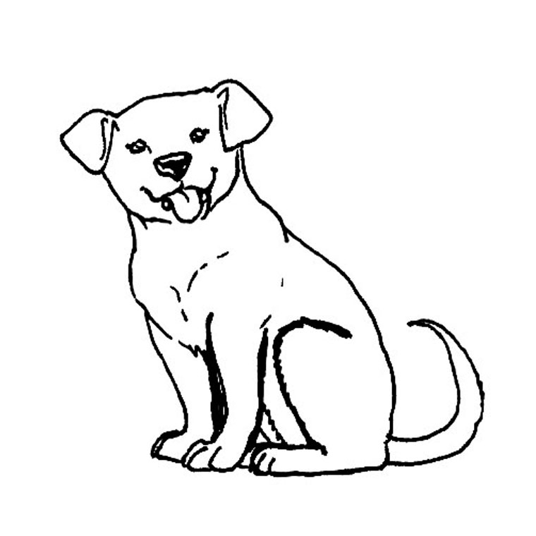 Coloring page: Dog (Animals) #34 - Free Printable Coloring Pages