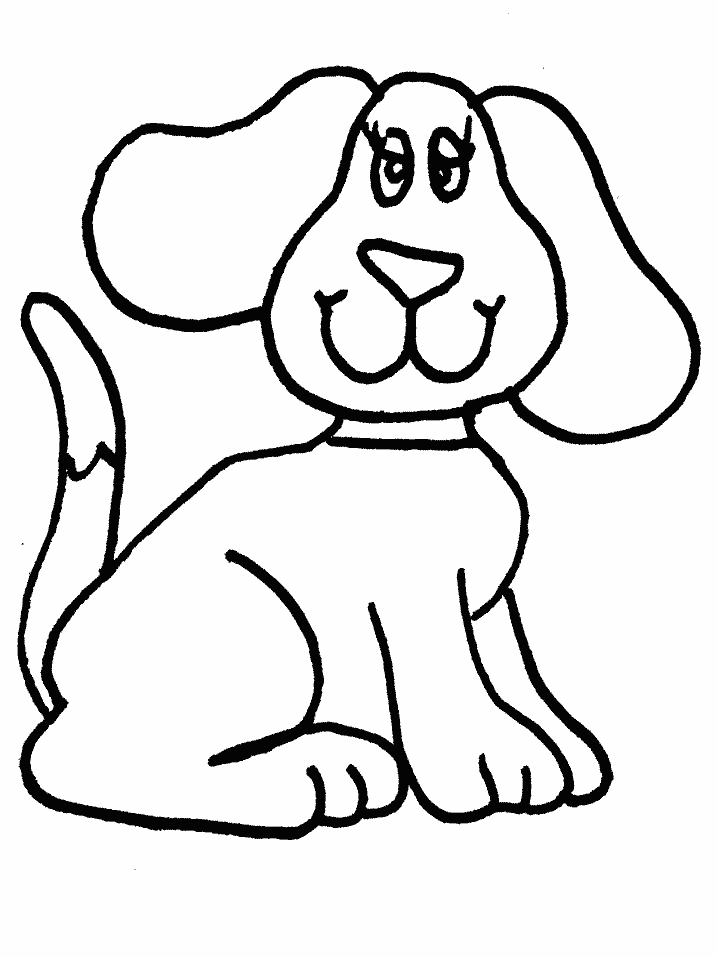 Guard Dog Colouring Drawing | My Free Colouring Pages