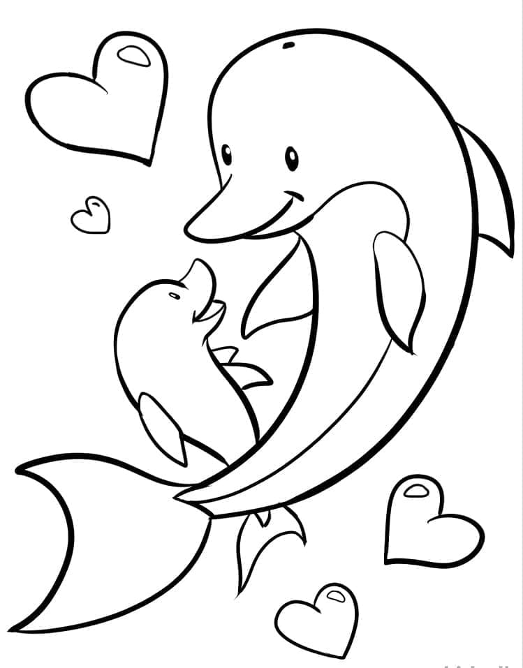 Free printable Dolphin coloring page #182753 from Animals collection
