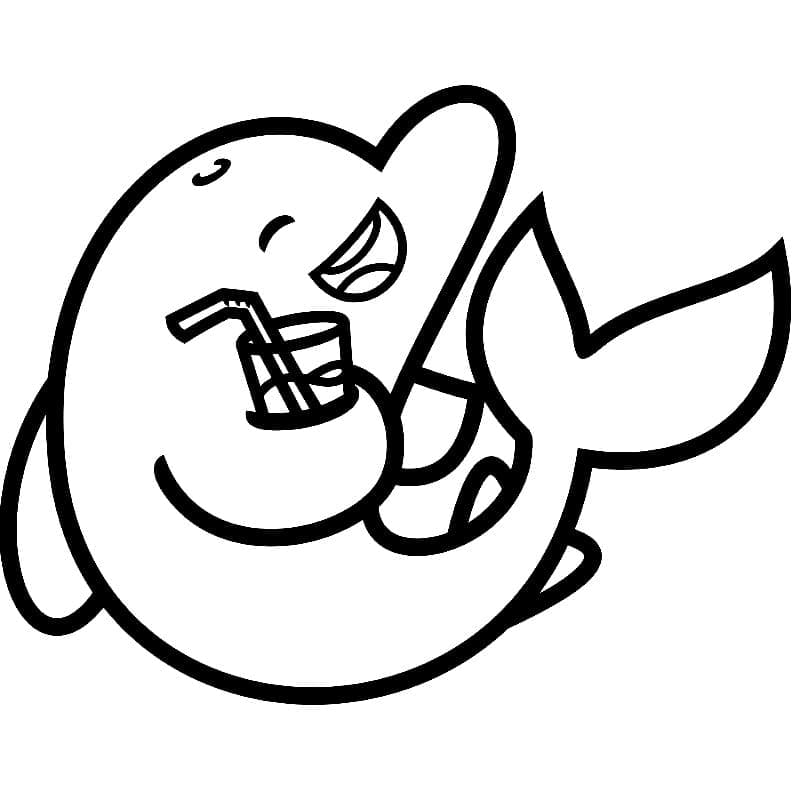 Free printable Dolphin coloring page #182754 from Animals collection