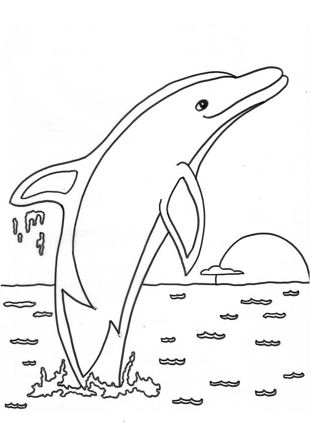 Coloring page: Dolphin (Animals) #5090 - Free Printable Coloring Pages