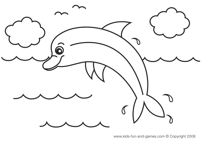 Coloring page: Dolphin (Animals) #5105 - Free Printable Coloring Pages
