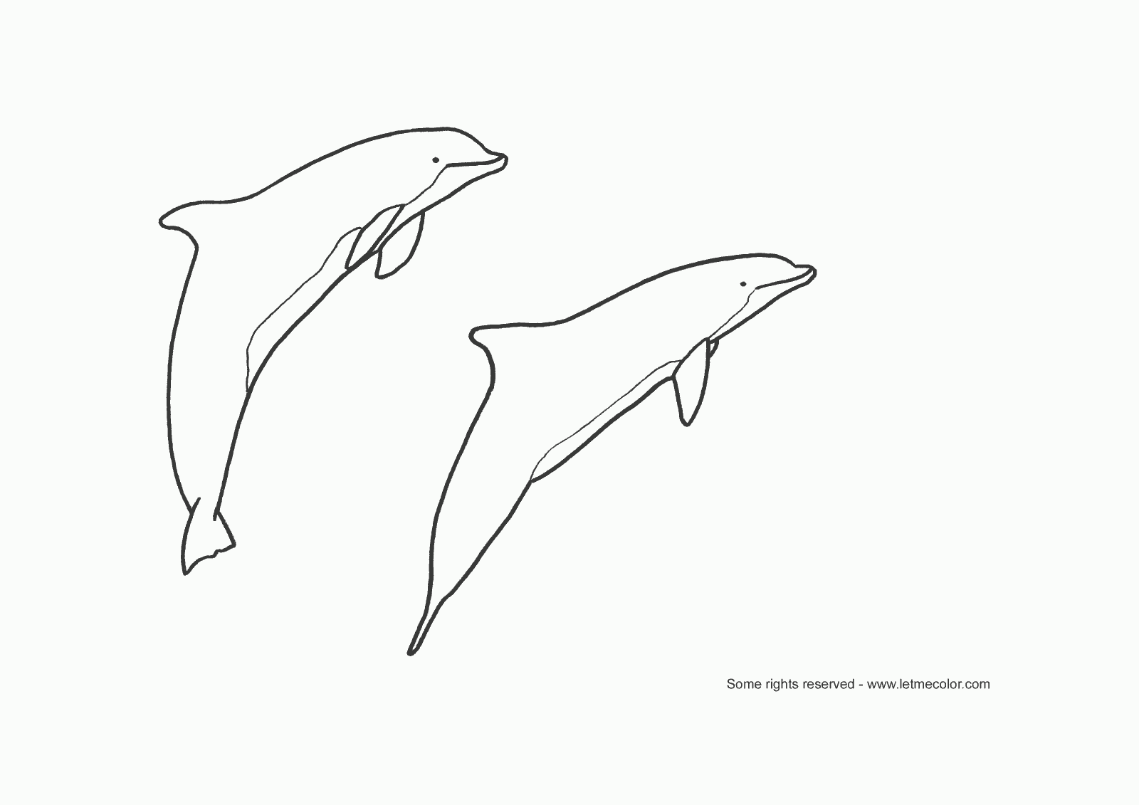 Coloring page: Dolphin (Animals) #5115 - Free Printable Coloring Pages