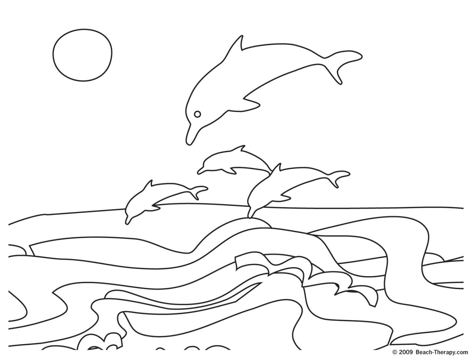 Drawing Dolphin 5117 Animals Printable Coloring Pages