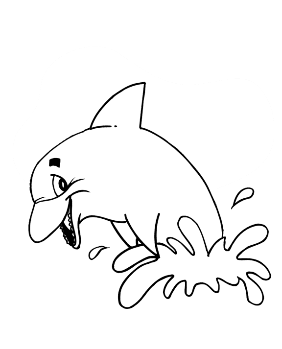 Coloring page: Dolphin (Animals) #5118 - Free Printable Coloring Pages