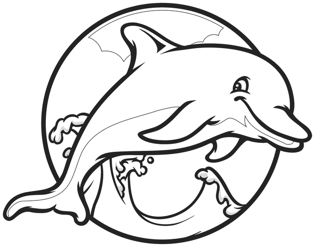 Coloring page: Dolphin (Animals) #5125 - Free Printable Coloring Pages