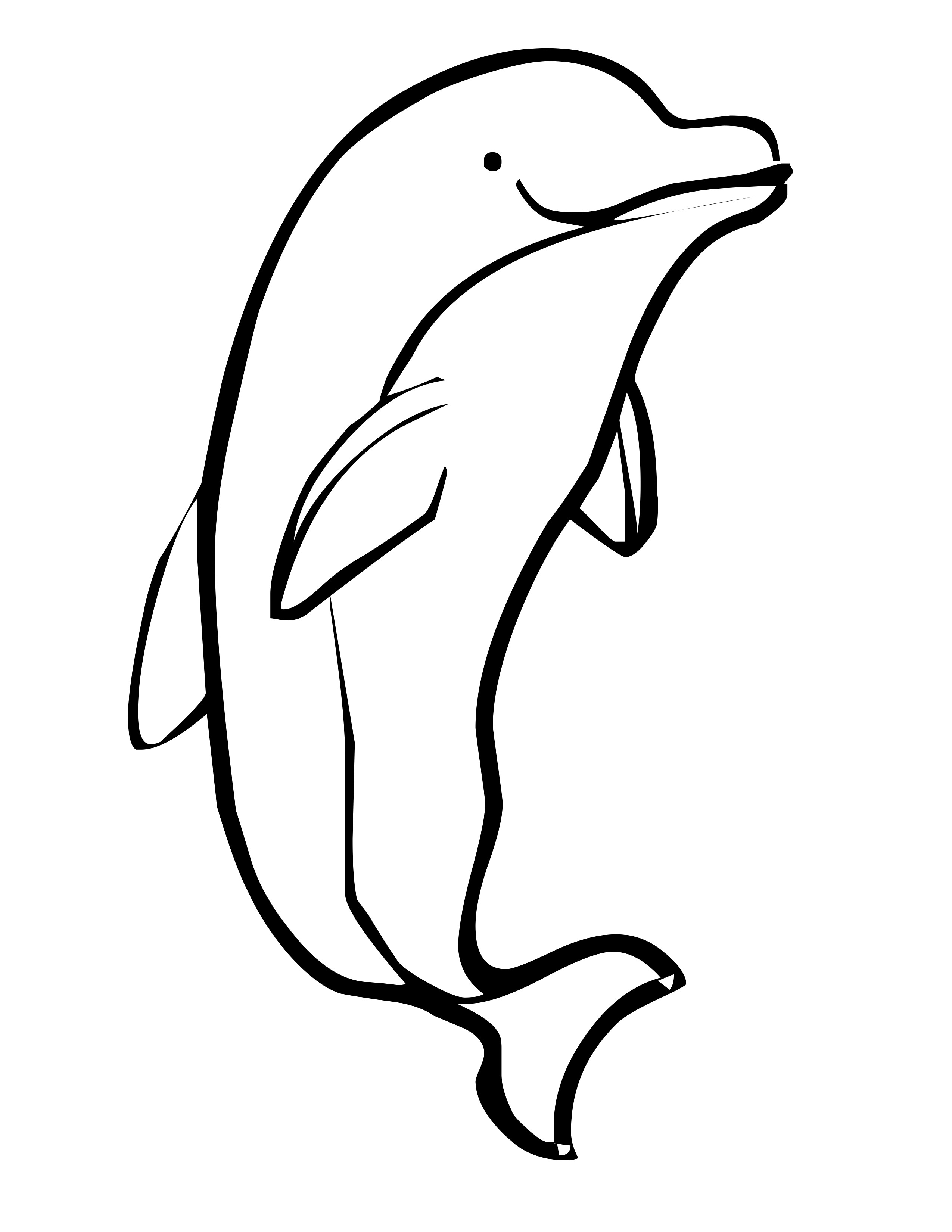 Coloring page: Dolphin (Animals) #5130 - Free Printable Coloring Pages