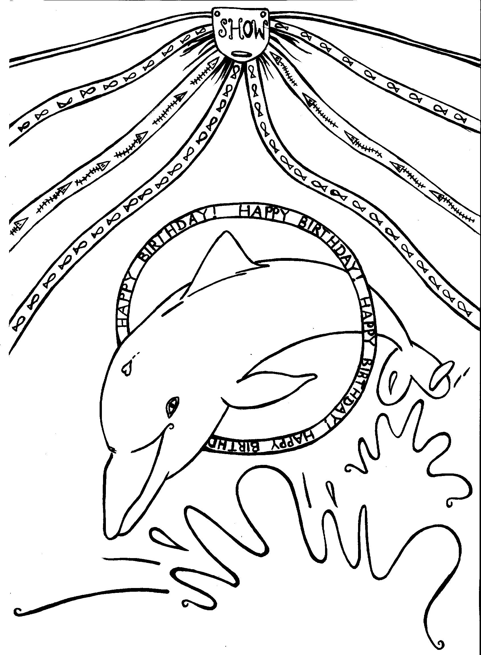 Coloring page: Dolphin (Animals) #5131 - Free Printable Coloring Pages
