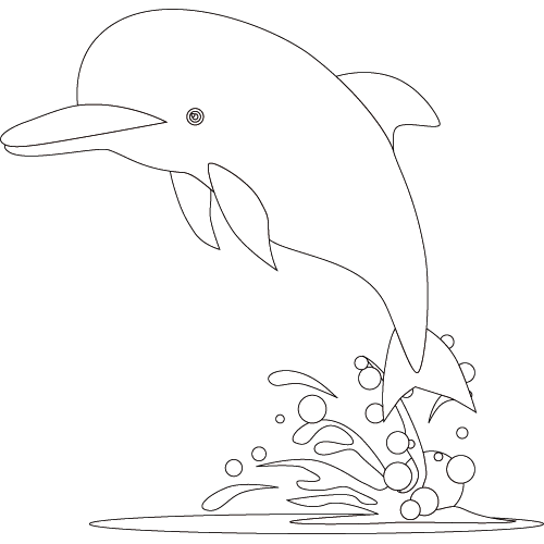 Coloring page: Dolphin (Animals) #5143 - Free Printable Coloring Pages