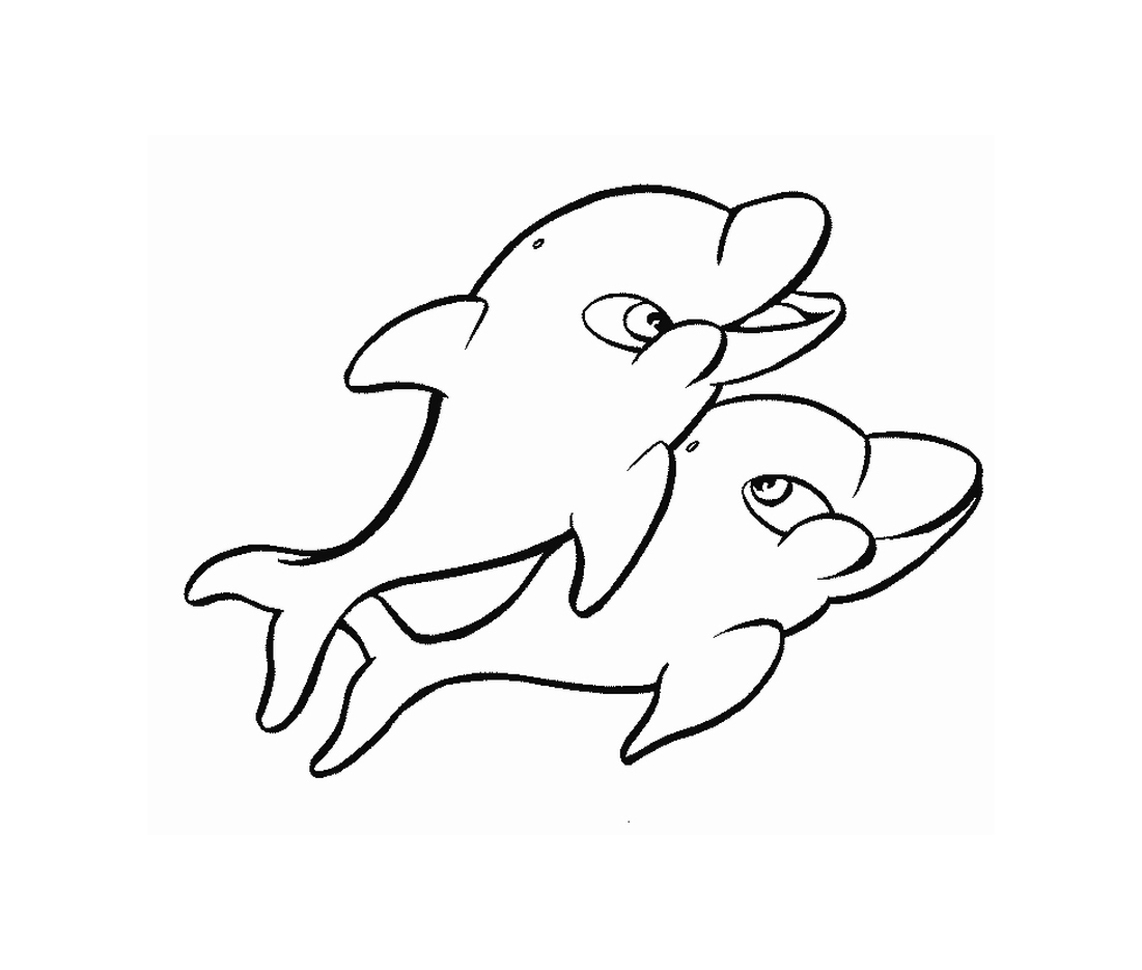 Coloring page: Dolphin (Animals) #5176 - Free Printable Coloring Pages