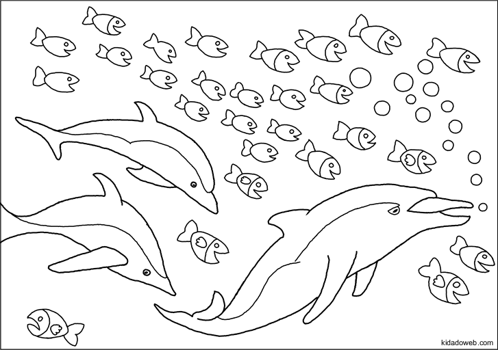 Coloring page: Dolphin (Animals) #5183 - Free Printable Coloring Pages