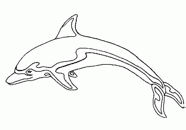Coloring page: Dolphin (Animals) #5190 - Free Printable Coloring Pages