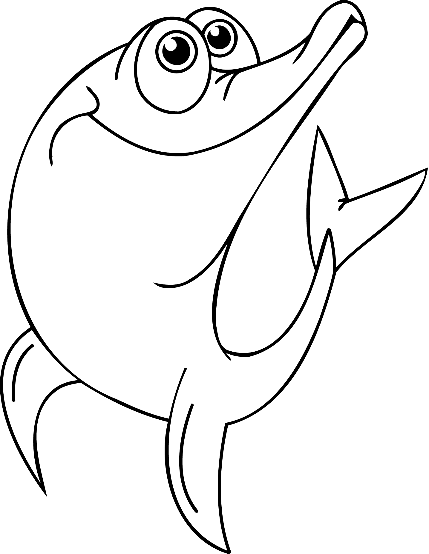 Coloring page: Dolphin (Animals) #5249 - Free Printable Coloring Pages