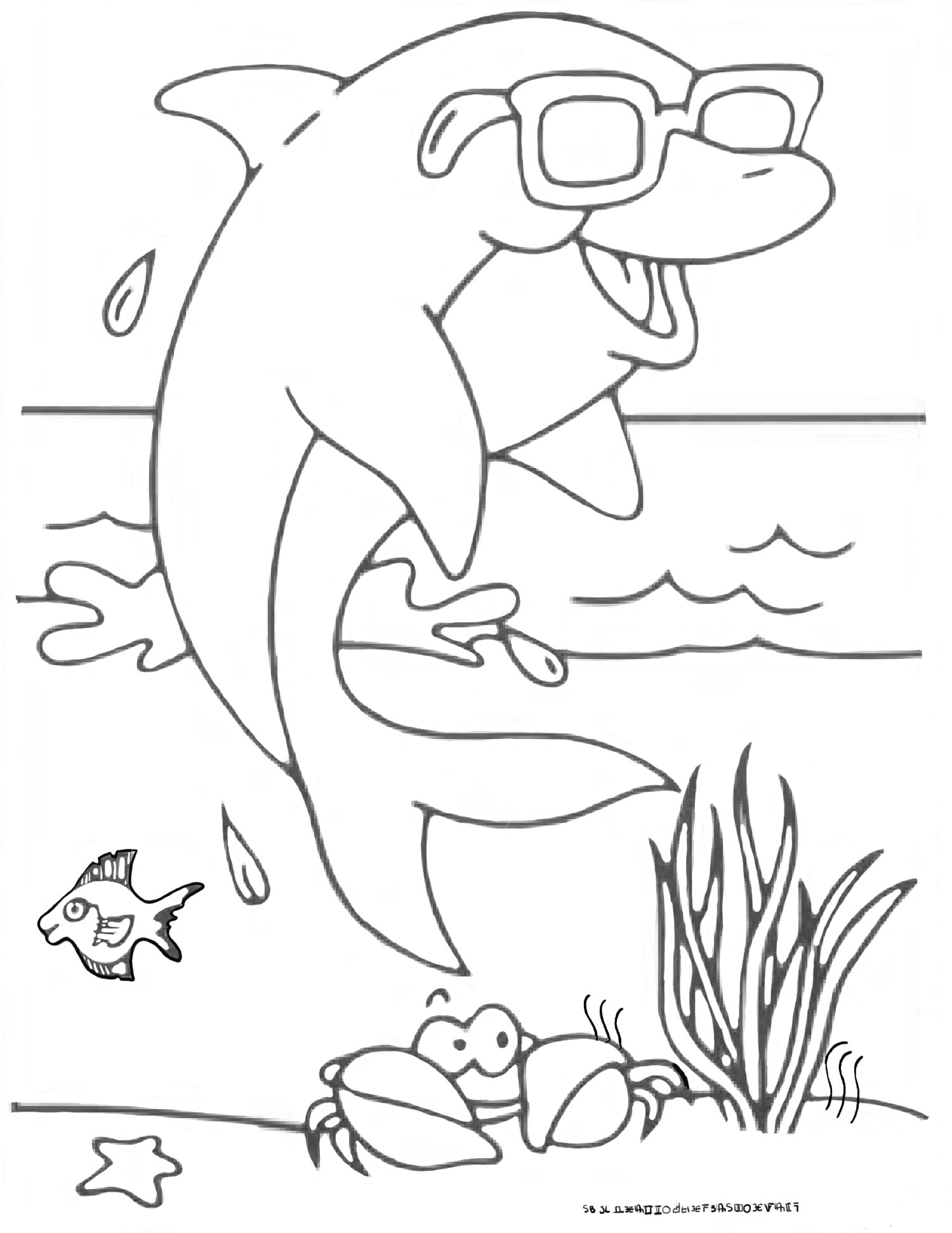 Coloring page: Dolphin (Animals) #5268 - Free Printable Coloring Pages