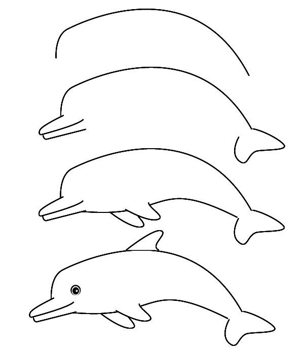 Coloring page: Dolphin (Animals) #5274 - Free Printable Coloring Pages