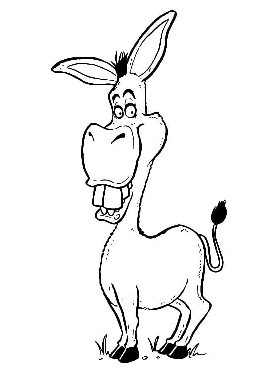 Free printable Donkey coloring page #197871 from Animals collection