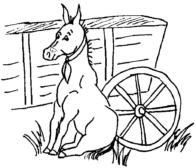 Coloring page: Donkey (Animals) #506 - Free Printable Coloring Pages