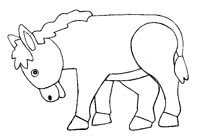 Coloring page: Donkey (Animals) #518 - Free Printable Coloring Pages