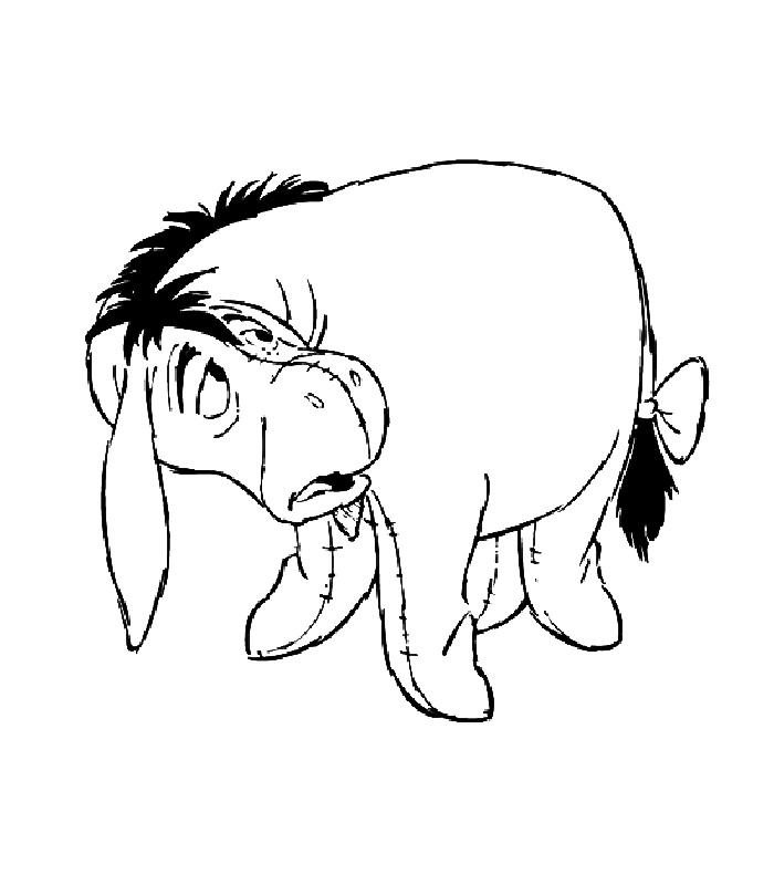 Coloring page: Donkey (Animals) #527 - Free Printable Coloring Pages