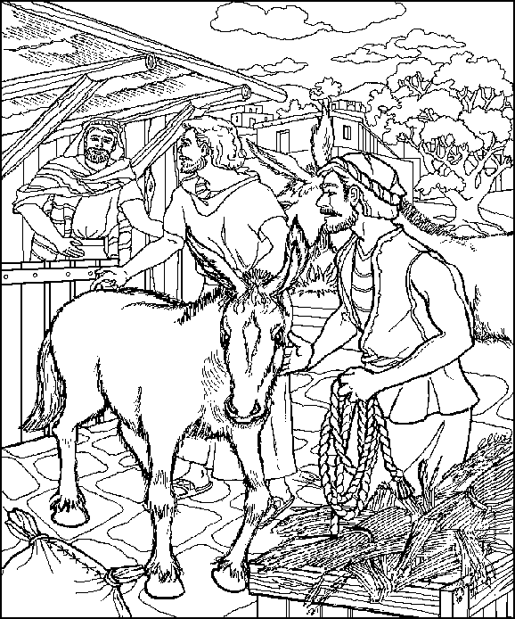 Coloring page: Donkey (Animals) #534 - Free Printable Coloring Pages