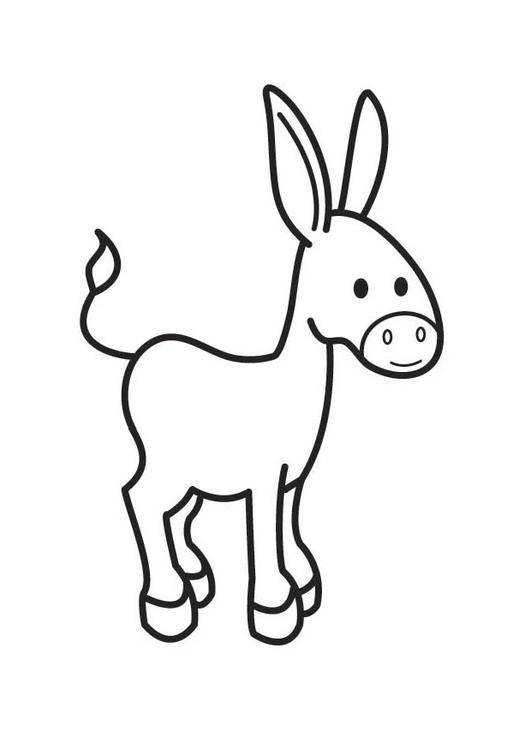 Coloring page: Donkey (Animals) #540 - Free Printable Coloring Pages