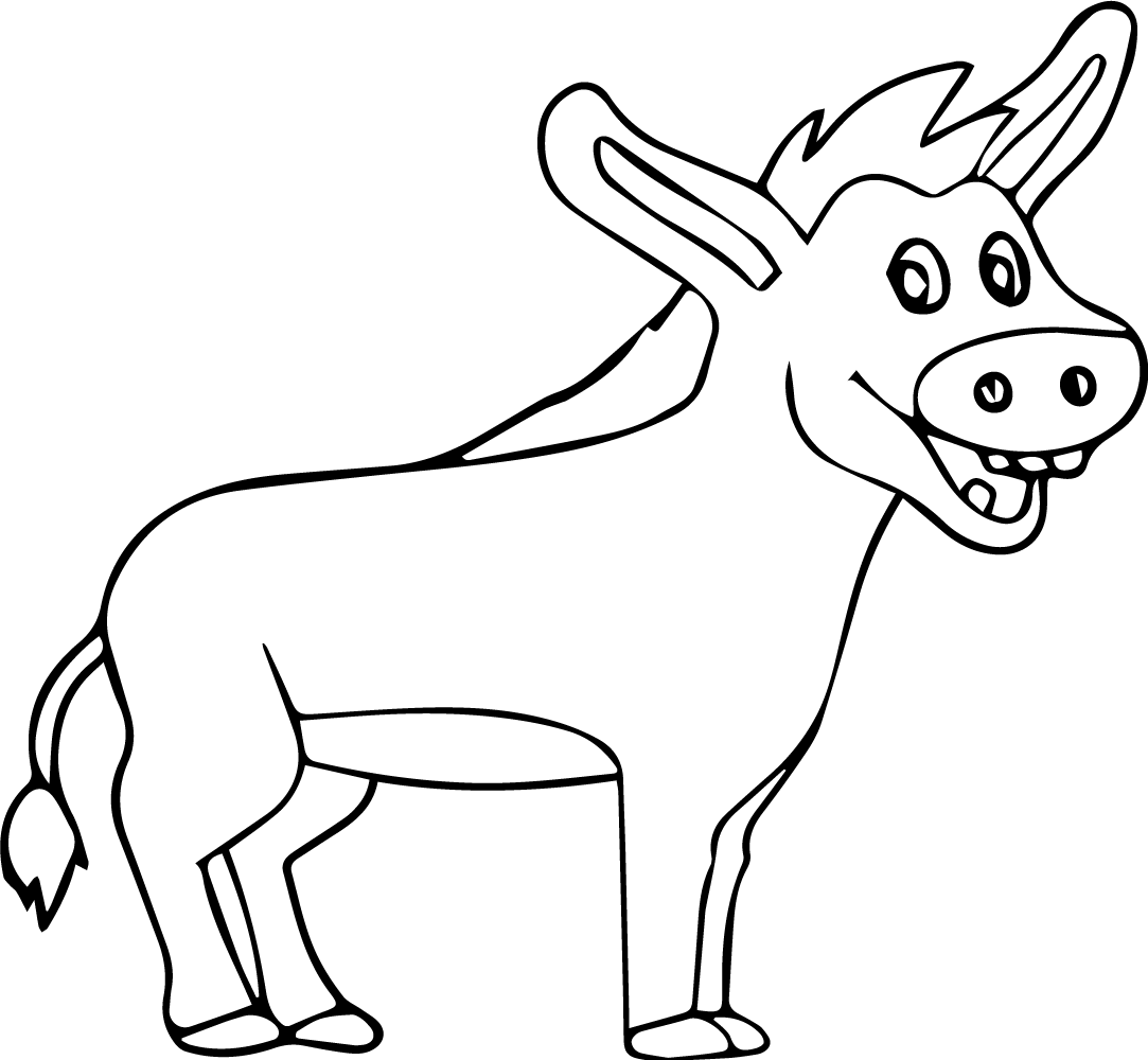 Coloring page: Donkey (Animals) #568 - Free Printable Coloring Pages