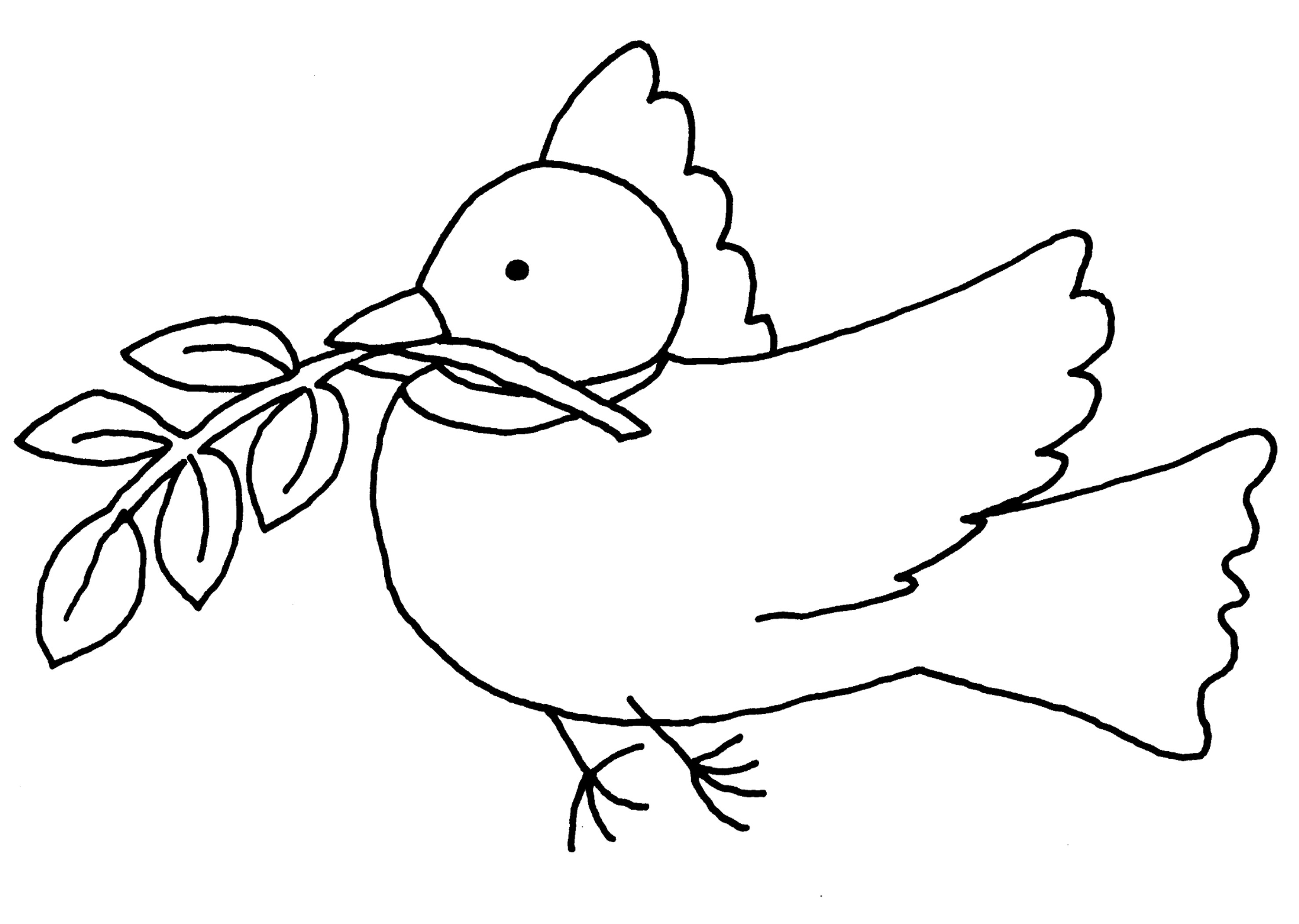 Coloring page: Dove (Animals) #3913 - Free Printable Coloring Pages
